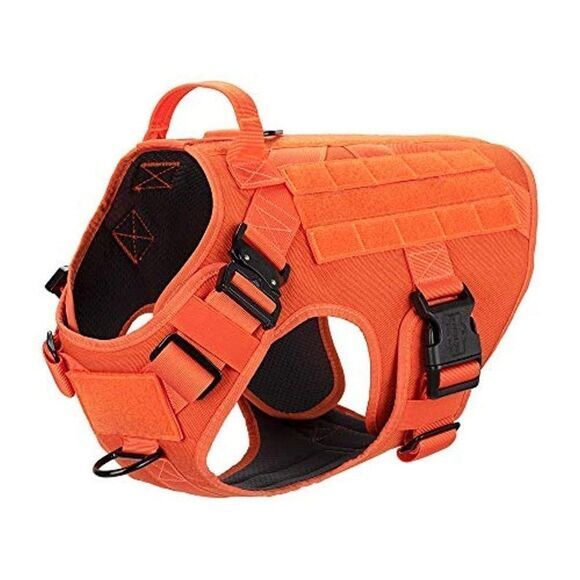 Orange Tactical Dog Harness Service‎ Dog New - Picture 1 of 6